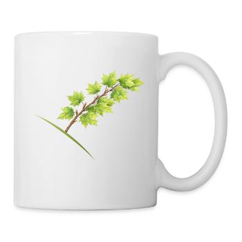 Leaf Branch Maple - Watercolor - Mug - white - Right