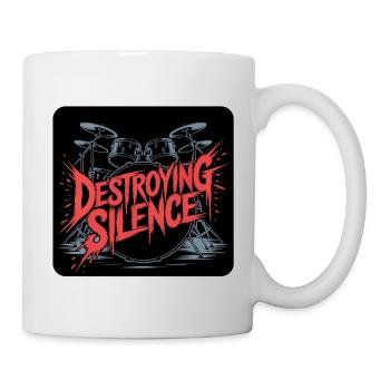 Drummer Drumset Design - Mug - white - Right