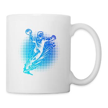 Funny handball motif for men - Mug - white - Right