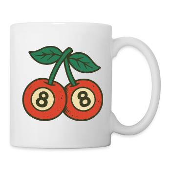 Playful Cherries Duo with Wide Eyes - Mug - white - Right