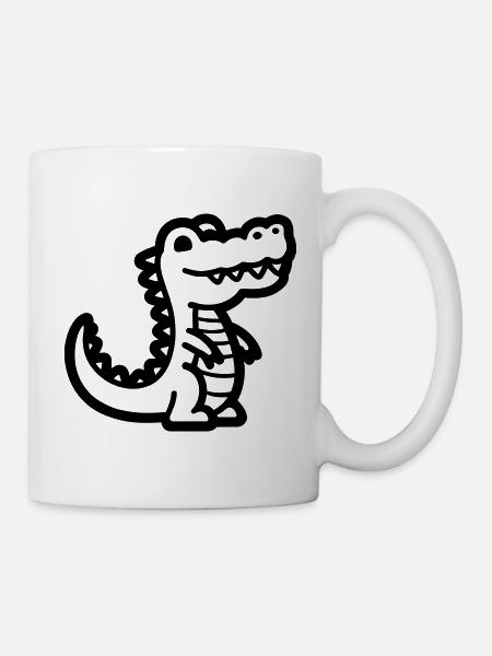Alligator - Tasse - Weiß