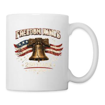 Freedom Rings 250-jähriges Amerika-Jubiläum - Tasse - Weiß - Rechts