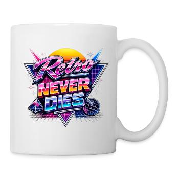 Retro Neon Never Dies - Mug - white - Right