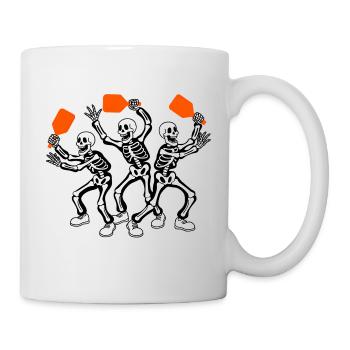 Graphique de Halloween Pickleball - Mug blanc - blanc - Droite