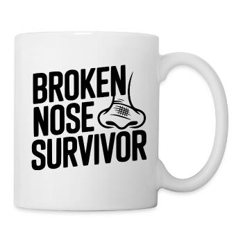 Überlebender von gebrochener Nase - Tasse - Weiß - Rechts