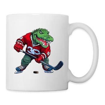 Krokodil Eishockey Alligator - Mug - white - Right
