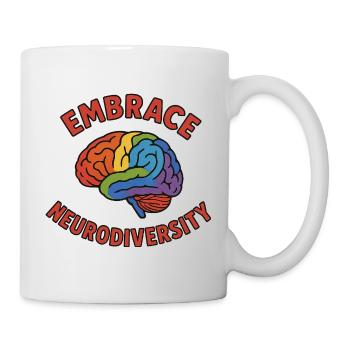 Rainbow Brain Embrace Neurodiversity - Mug - white - Right