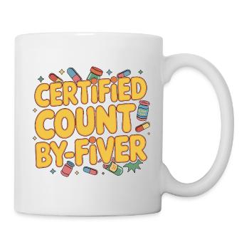 Pharmacien de détail certifié Spécialiste Comptage par Ordonnance - Mug blanc - blanc - Droite
