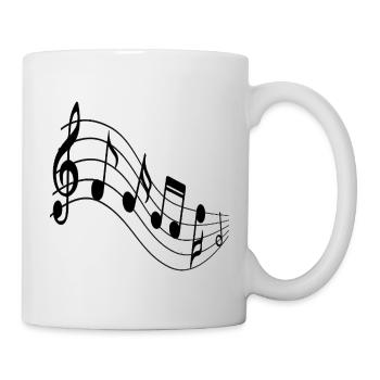 Melodic Wave Staff Art - Mug - white - Right