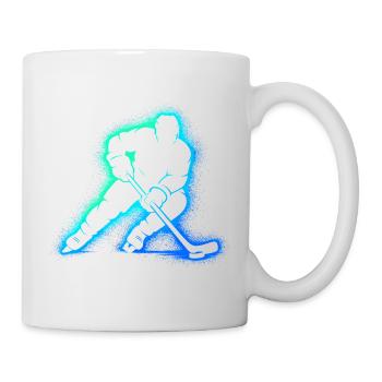 Eishockey Spieler Geschenk Junge Hockey - Tasse - Weiß - Rechts