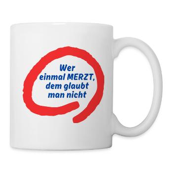 Merzt slogan in the red circle - Mug - white - Right