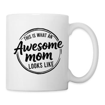 This is what a great mom looks like mom gift - Mug - white - Right