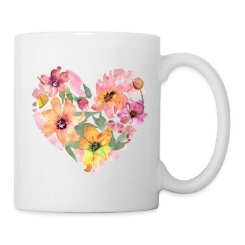 Floral Heart - Mug - white - Right