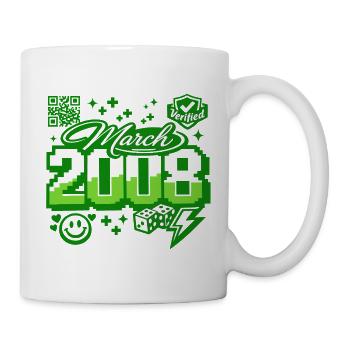 18 Geburtstag Jahrgang 2008 Limited Edition - Tasse - Weiß - Rechts