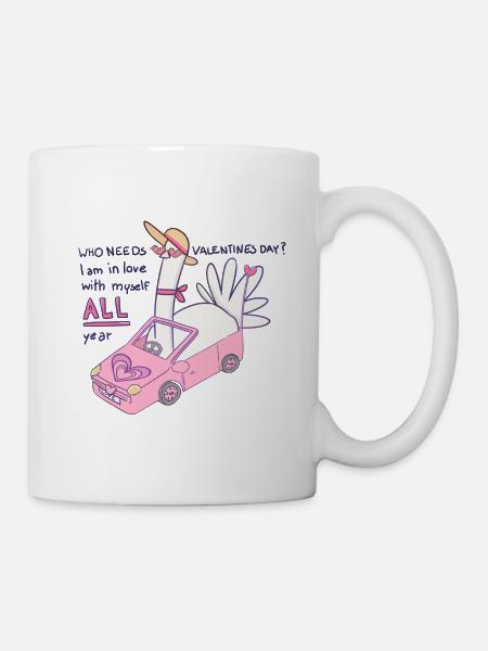 Who needs valentines day? - Mug - white