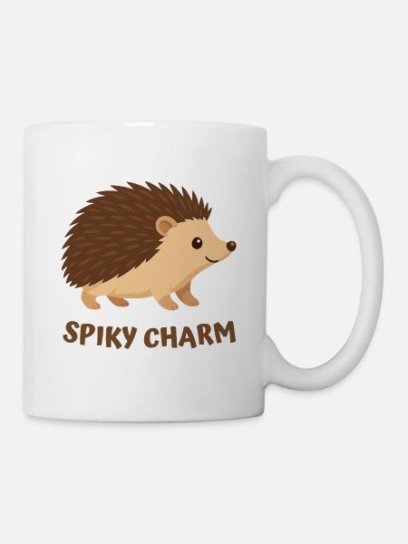 Niedlicher Stacheliger Igel - Tasse - Weiß