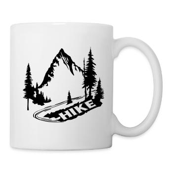 Wanderweg [Schwarz] - Tasse - Weiß - Rechts
