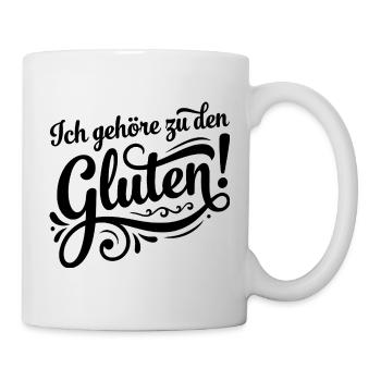 J’appartiens au jeu de mots Gluten – Drôle de mots - Mug blanc - blanc - Droite