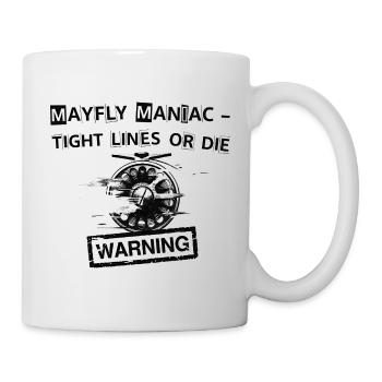Mayfly Maniac Kampflinien Abschlag - Tasse - Weiß - Rechts