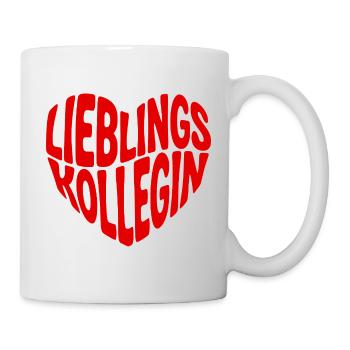 Tasse cadeau préférée de mon collègue avec cœur - Mug blanc - blanc - Droite