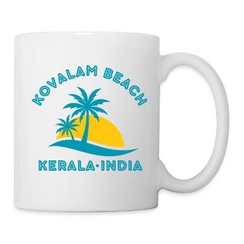 Kovalam Beach Kerala Sonnenuntergang - Tasse - Weiß - Rechts