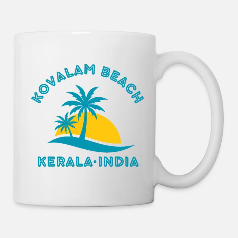 Kovalam Beach Kerala Sunset - Mug - white