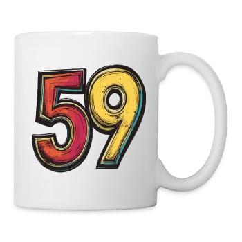 59 Number Colorful - Mug - white - Right