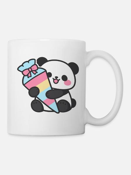 1st Grade Panda School Enrollment Gift 2026 - Mug - white