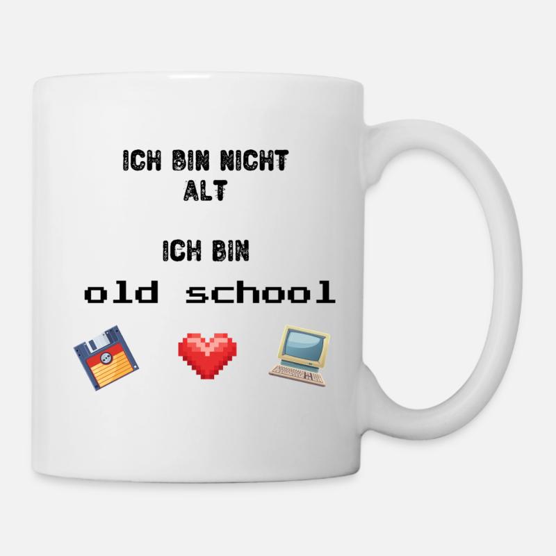 Vieille école - Mug blanc - blanc