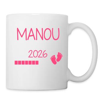 Manou in 2026 Gift Announcement Future Grandma - Mug - white - Right