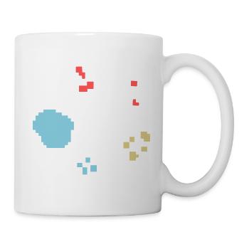 Bakterien Kultur Pixel Bunt - Tasse - Weiß - Rechts