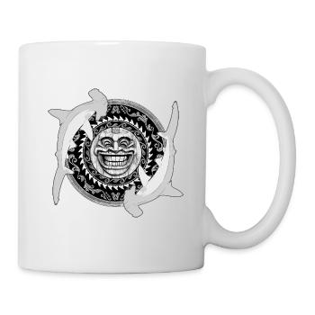 Tiki Requin Marteau - Mug blanc - blanc - Droite