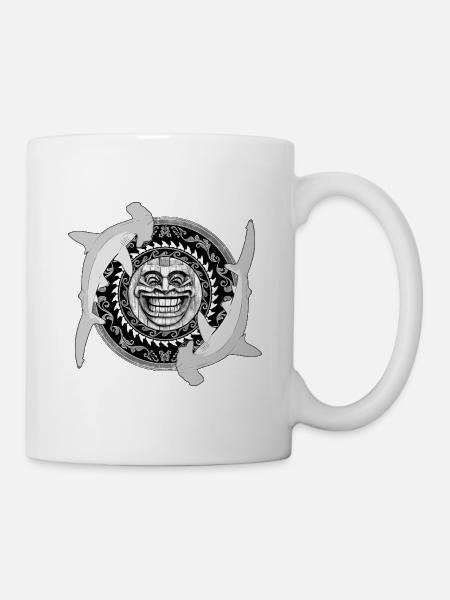 Hammerhai Tiki - Tasse - Weiß
