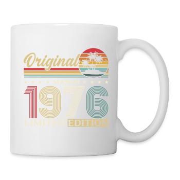 50th Birthday Gift Husband Wife March 1976 - Mug - white - Right