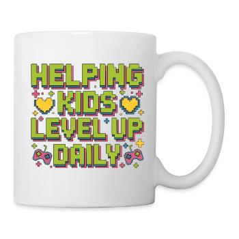 Ergothérapie pédiatrique aidant les enfants à monter de niveau en ergothérapie scolaire - Mug blanc - blanc - Droite