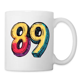 89 Number Colorful - Mug - white - Right