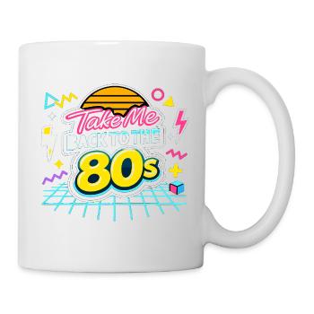 Cadeau de citation de style des années 80 - Mug blanc - blanc - Droite