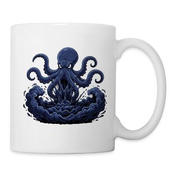 Oktopus Sturm aus Tiefe - Tasse - Weiß - Rechts