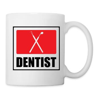 Logo Cabinet Dentaire Professionnel - Mug blanc - blanc - Droite