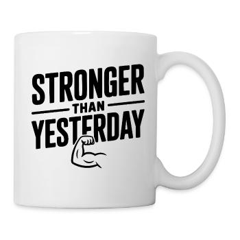 Stronger than Yesterday - Mug - white - Right