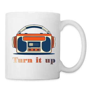 Turn It Up Vintage Radio - Mug - white - Right