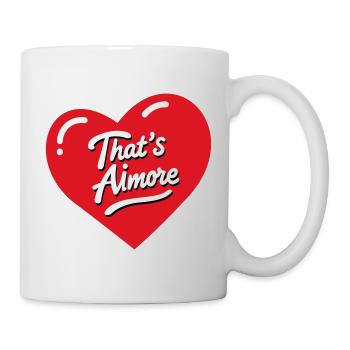 "That's AiMore" pun shirt with her - Mug - white - Right