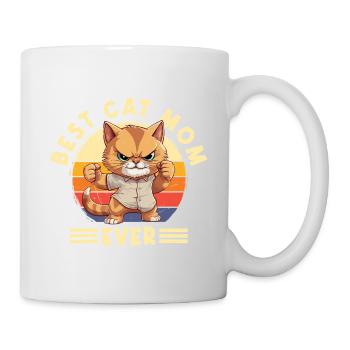 Meilleure maman de chat de tous les temps Dit drôle de maman de chat - Mug blanc - blanc - Droite