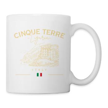 Cinque Terre Coastal Sketch - Mug - white - Right