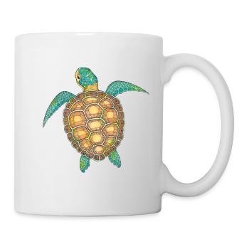 Sea Turtle Hand Drawn - Mug - white - Right
