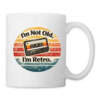 I'm not old, I'm retro - Mug - white - Right
