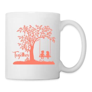 Gemeinsam Zusammen Leben Liebe - Tasse - Weiß - Rechts