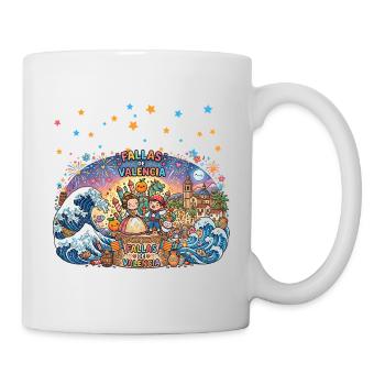 Fête de la Fête de Valencia, - Mug blanc - blanc - Droite