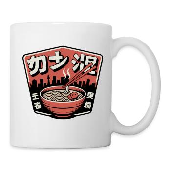 Ramen Urbain et Skyline - Mug blanc - blanc - Droite