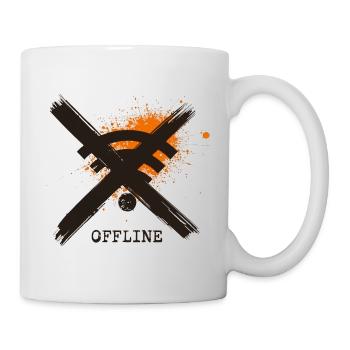 Chronically Offline - Digital Detox Art by Free Ar - Tasse - Weiß - Rechts